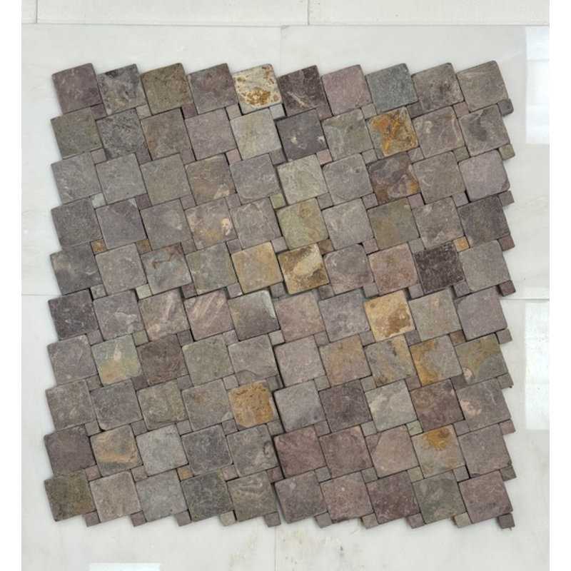 Orchid Slate Hop Scotch Pattern