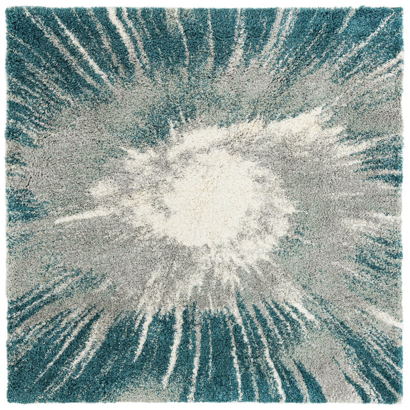  Velvet Soft Touch Shag Rug, Square 7'10"