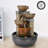 Indoor Water Fountain Tabletop Fountains Waterfall Fountain Indoor Water Feature Feng Shui Zen Meditation Desktop Fountains With LED Light For Home Office Indoor Decor