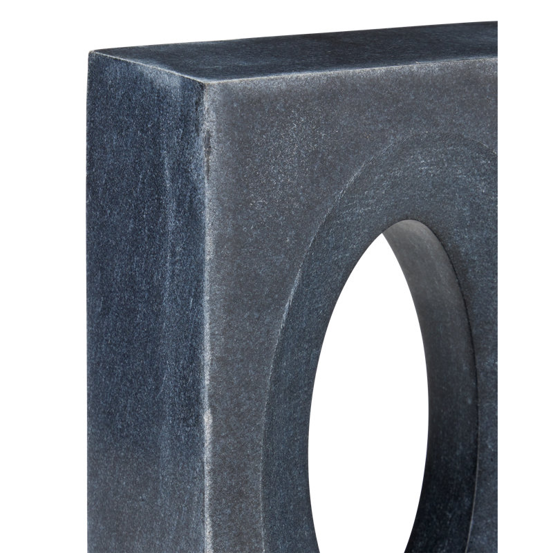 Demi 2-Piece Decorative Bookends, Black