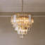 Lustre en cristal moderne en laiton chaud pour la salle à manger et le vestibule-133699642