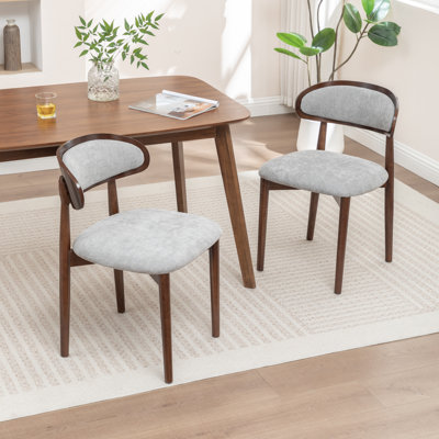 Upholstered Solid Wood Dining Chair Side Chair