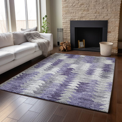 Premium Machine Washable Cerrito Purple Rug