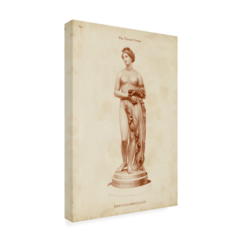 Sépia classique statuaire I - impression sur toile tendue, H 24 po x l 16 po