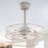 20" Modern Ceiling Fan With Lights And Remote Control, 6-Speed Adjustable Height And Timer