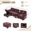 Luxueux canapé en velours côtelé avec coussins élastiques, structure en bois massif et rangement double fonction pour un confort et une commodité ultimes-161232372