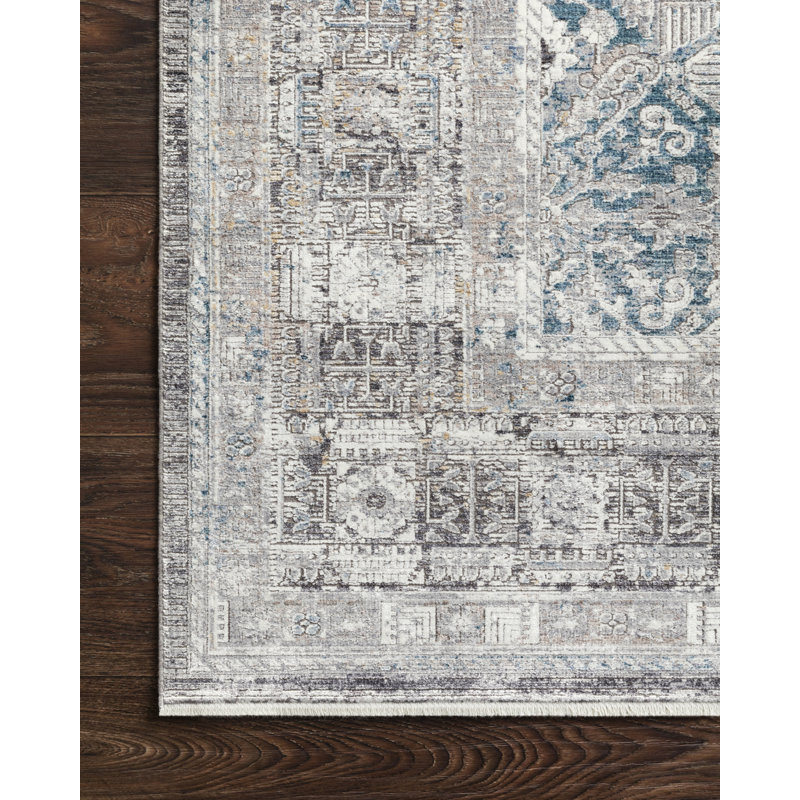 Robledo Performance Oriental Indoor Rug, Rectangle 3'7" x 5'