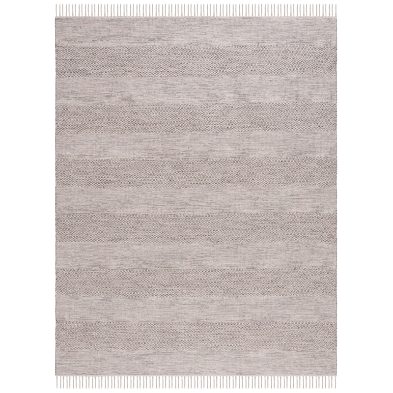 Bester Hand Woven Cotton Geometric Rug, Rectangle 8' x 10'