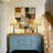 16” Table Lamp with Stacked Blue Base-1006555416