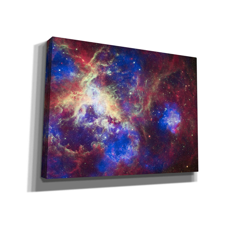 Tarentule nébuleuse - peinture sur toile tendue, H 12 po x l 16 po x P 0,75 po
