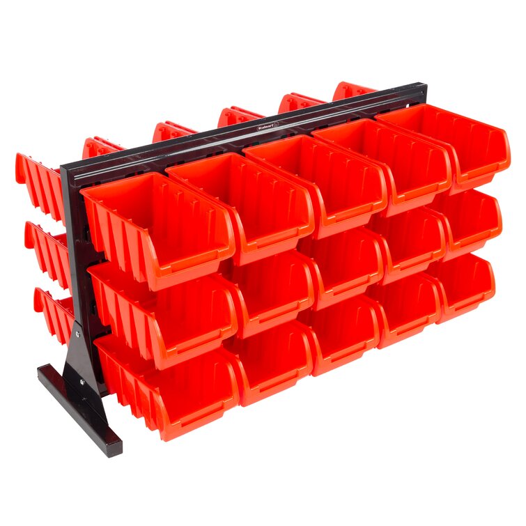  GRRICEPL Floor-Standing Storage Bins, Parts Rack, Tool  Organizer, Hardware Storage Organizer, Tool Box Organizer Unit (Color :  Red, Size : 30PCS) : Tools & Home Improvement