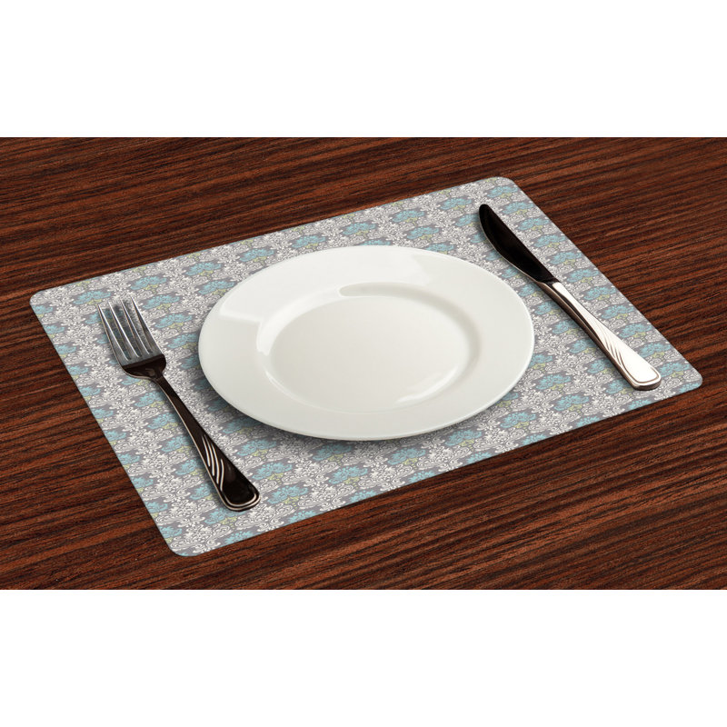 Polyester Floral Rectangle Placemat