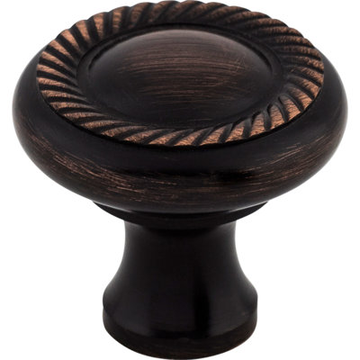 Swirl Cut 1 1/4" Diameter Round Knob