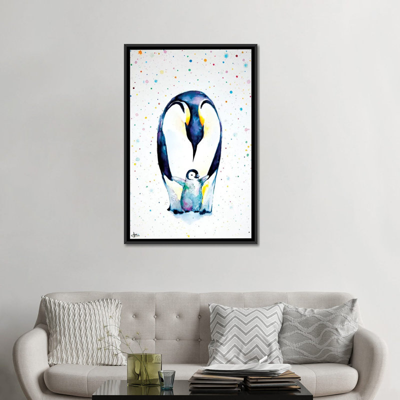 « little steps », peinture sur toile tendue, H 48 po x l 32 po x P 1,5 po, Toile avec cadre noir, Pas de tapis