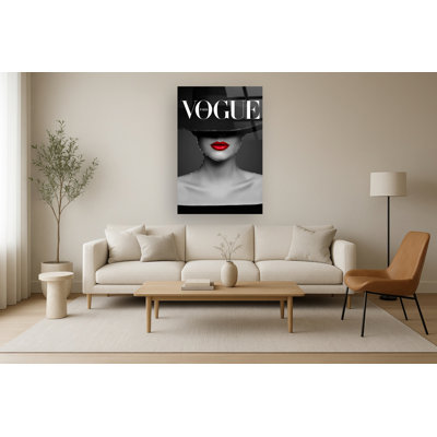 Verre trempé sans cadre avec art mural Chic Enigma - 40 po x 60 po