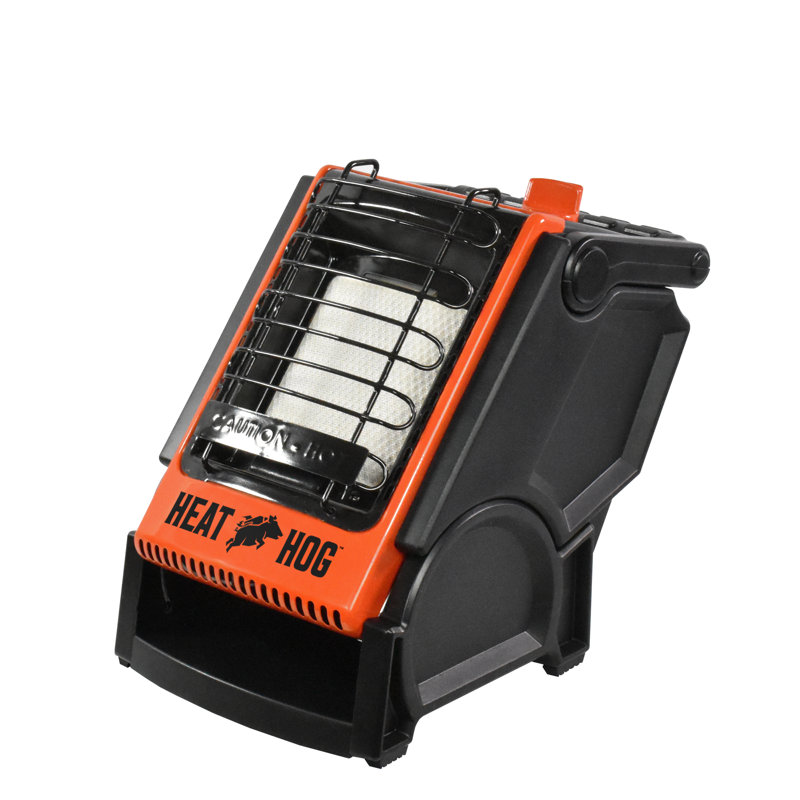 Compact Black and Orange Propane Radiant Space Heater