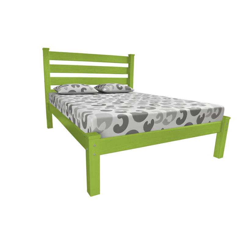 Lime Green Solid Wood Twin Bed Frame