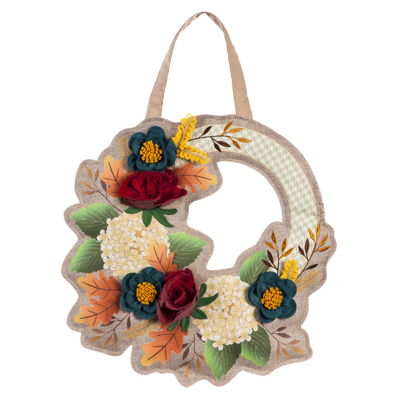 Murale de porte florale