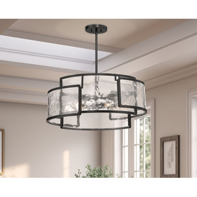 Luminaire suspendu géométrique 6 lumières Madeleyn