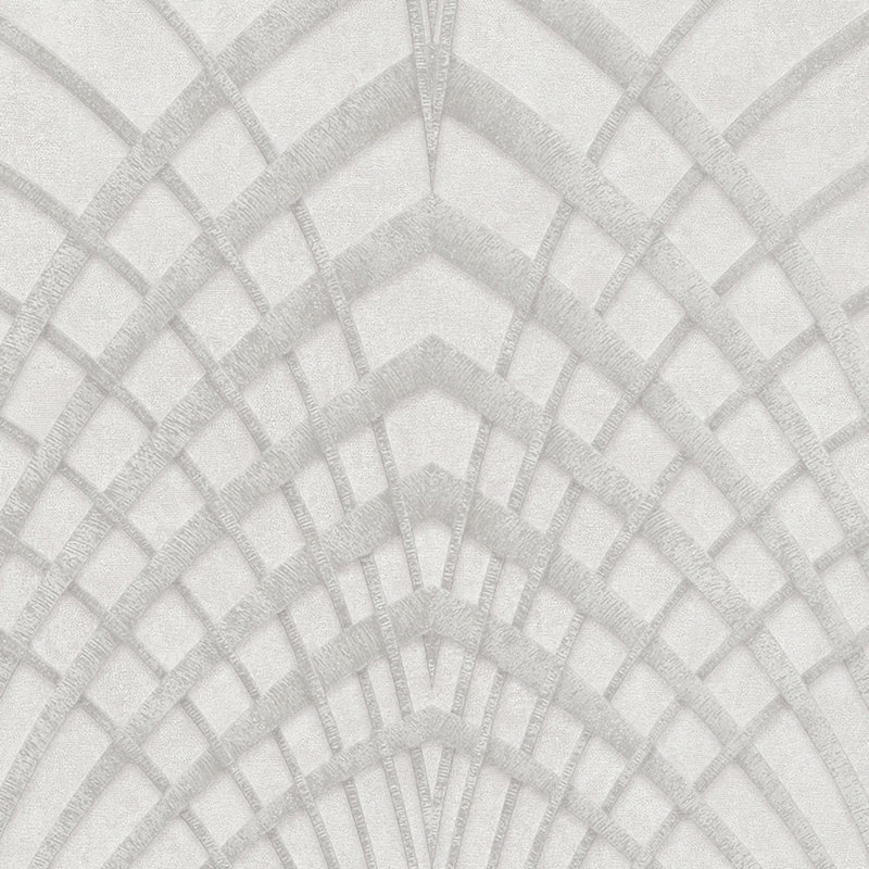 Avalon 10.05m x 53cm Textured Satin Paste the Wall Wallpaper Roll, White/Pearl
