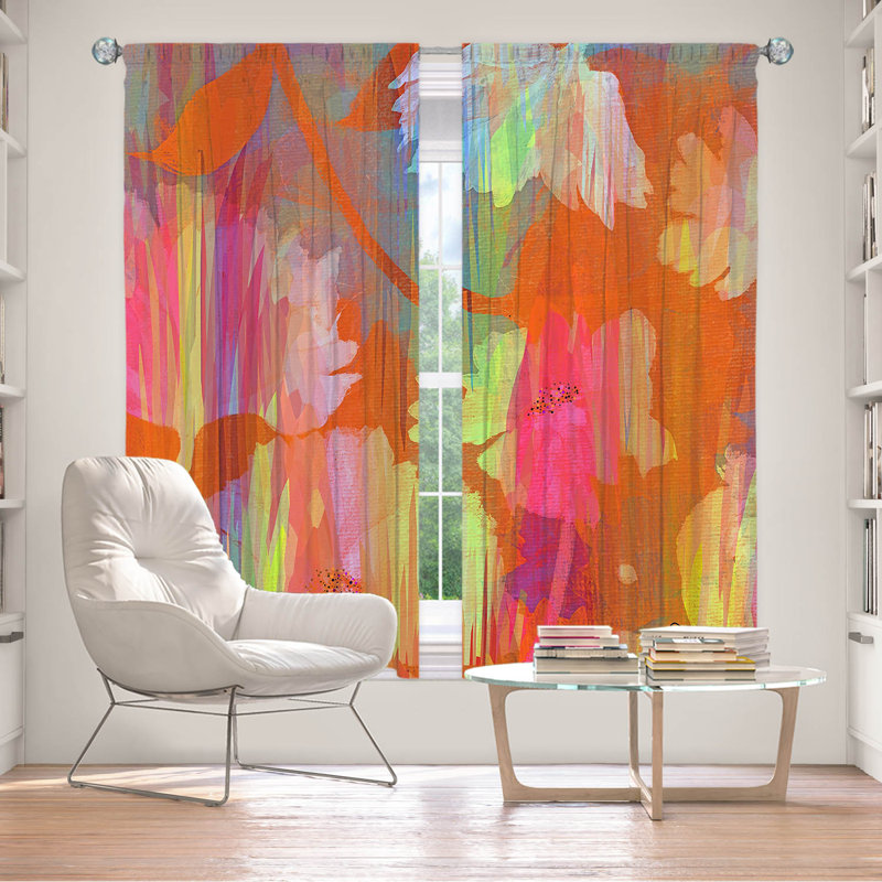 Gemi Room Darkening Curtain Pair, 40" W x 82" L