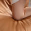 Causeuse-coussin standard en cuir véritable brun