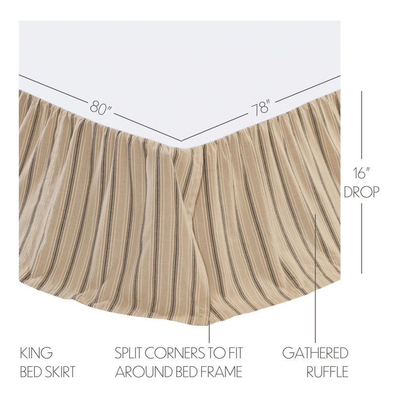 Sawyer Mill Ruffled Bed Skirt, King