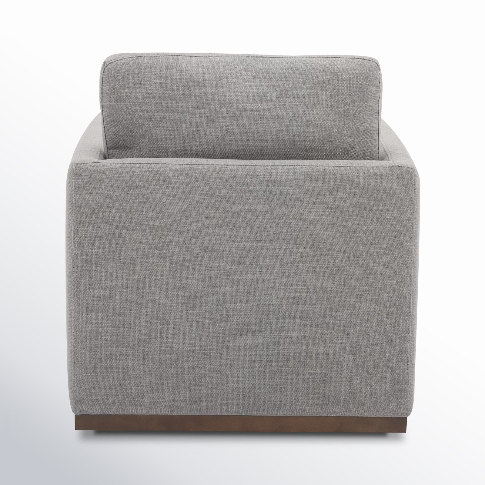 Bobbi Upholstered Swivel Armchair, Effie Flint Performance Linen