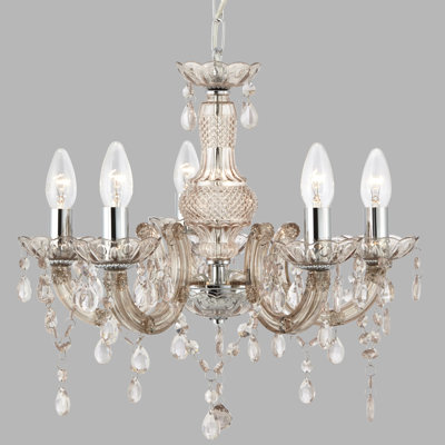 Kelly 5 - Light Candle Style Chandelier