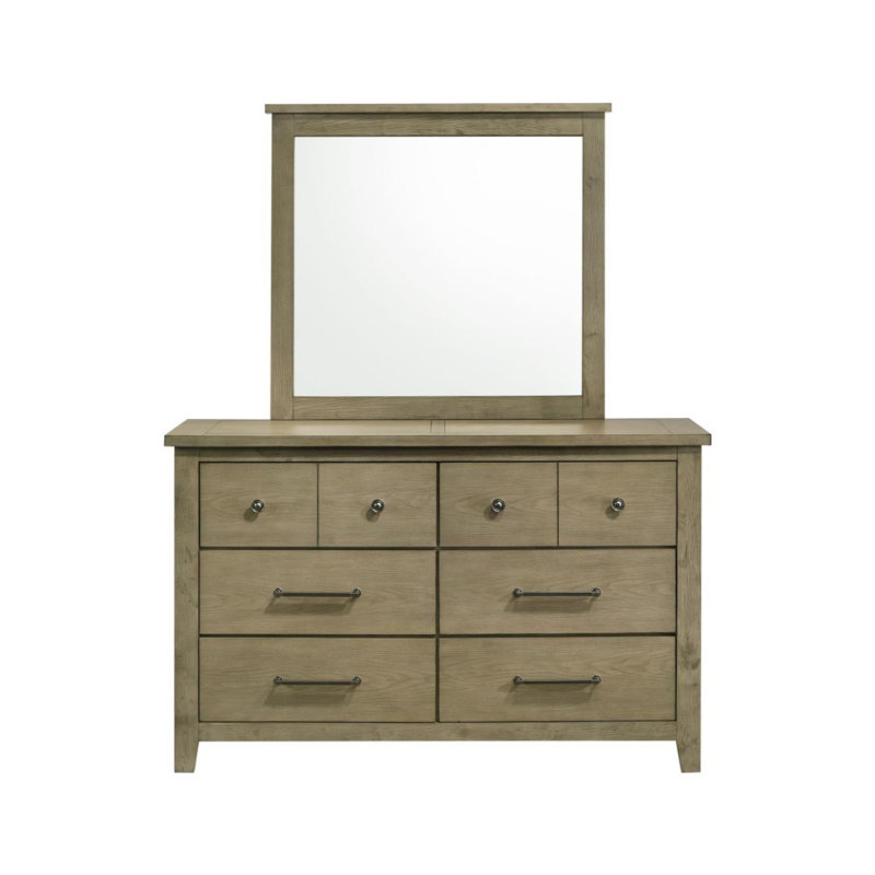 Commode 6 tiroirs avec miroir Monzell