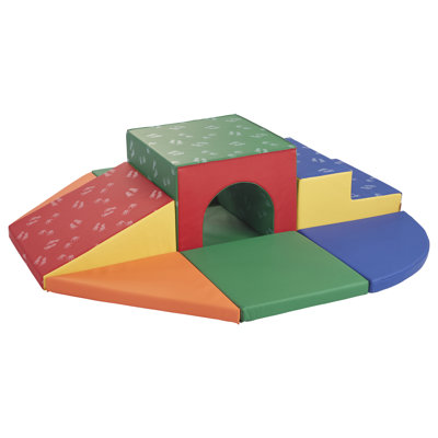 ECR4Kids SoftZone Lincoln Tunnel 360 degrés, ensemble de jeu pour tout-petit, 9 pièces