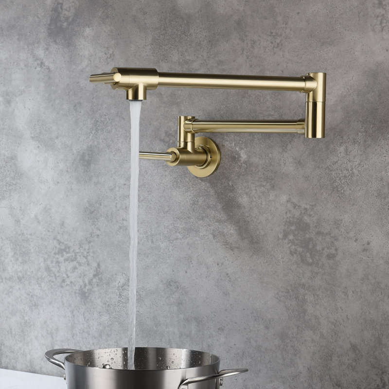 VanityIn Kitchen Faucet, Brushed Gold