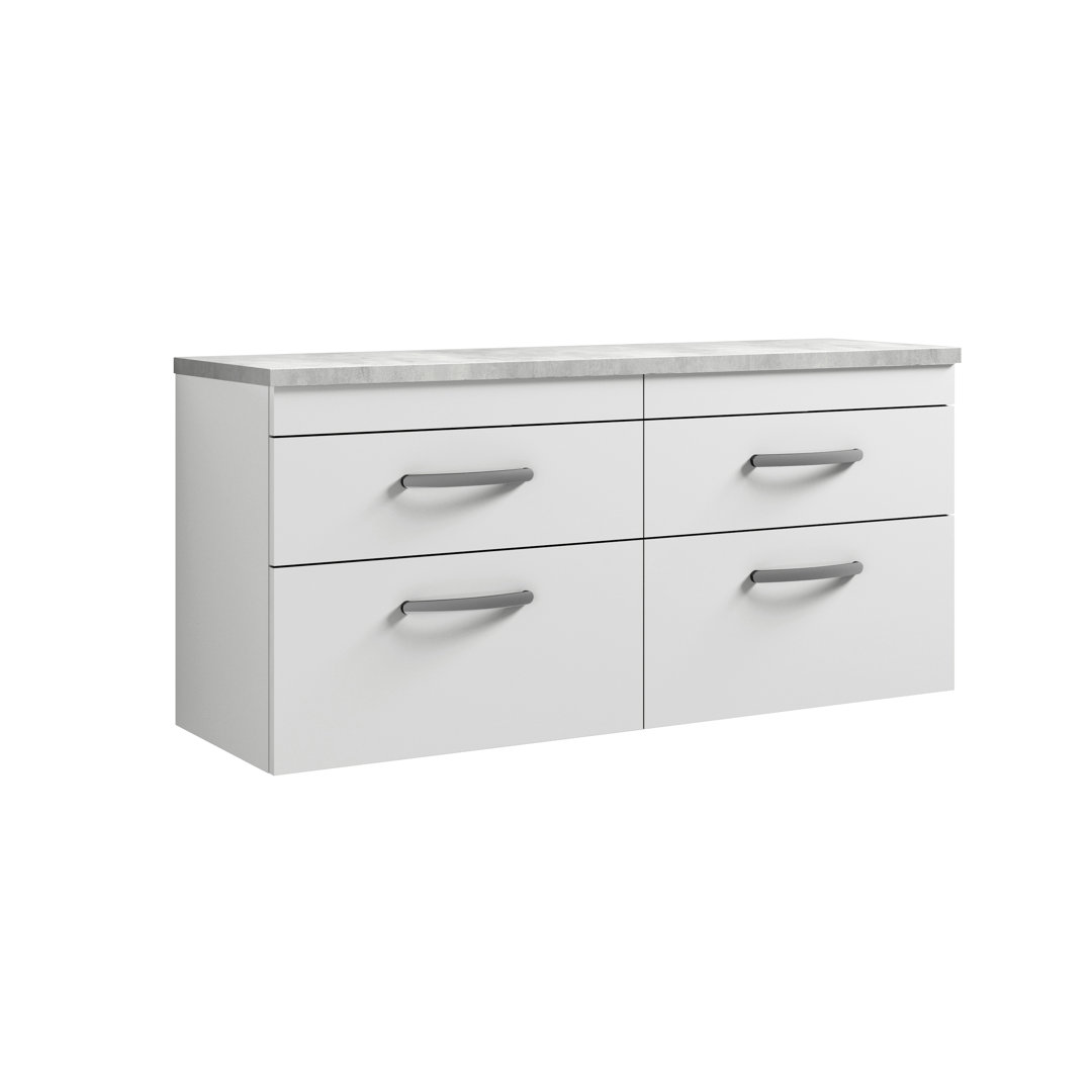 Athena 119.99cm Double Bathroom Vanity Base Only