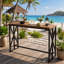 Table de bar rectangulaire 62,6 ", table bistro Farmhouse