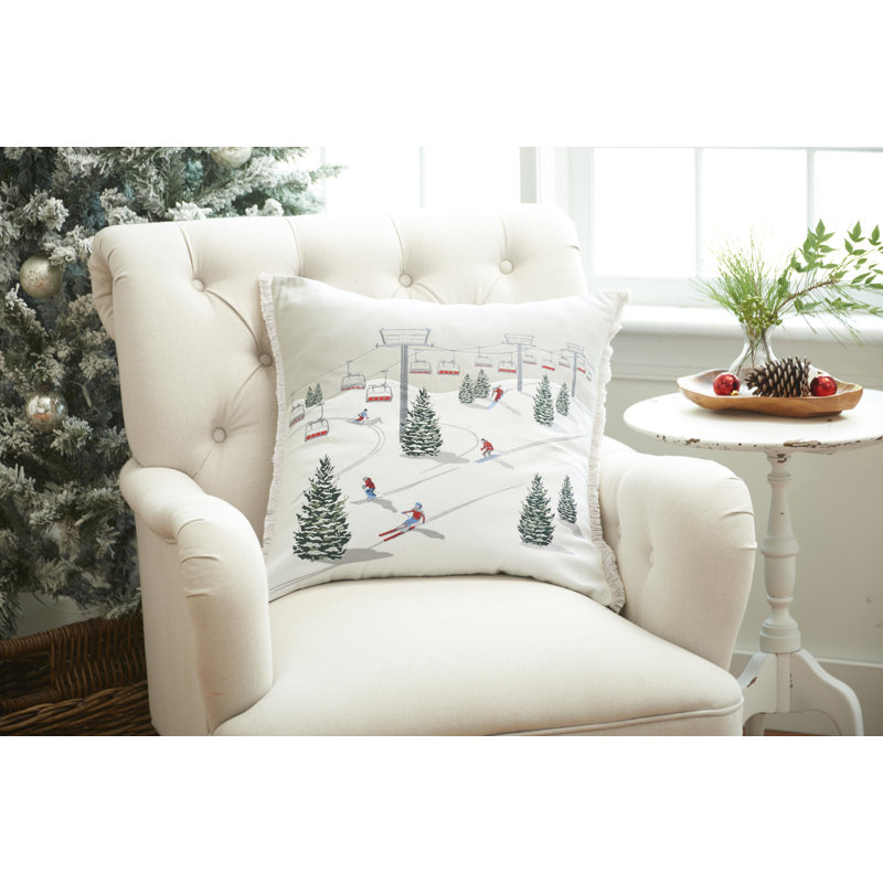 Winter Slopeside Indoor Pillow