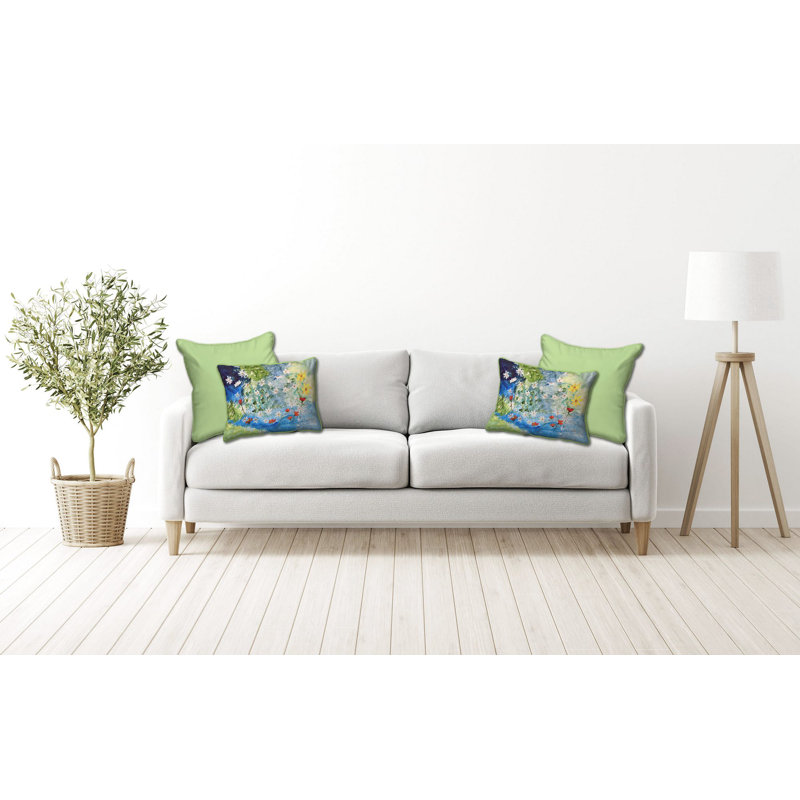 Many Wildflowers Indoor/Outdoor Pillow