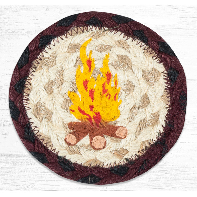  IC-395 Campfire Printed Coaster 5"x5"
