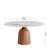 Farmhouse Kitchen Turntable Round Dining Table With Lazy Susan For 6-8 People-214025927-217590570