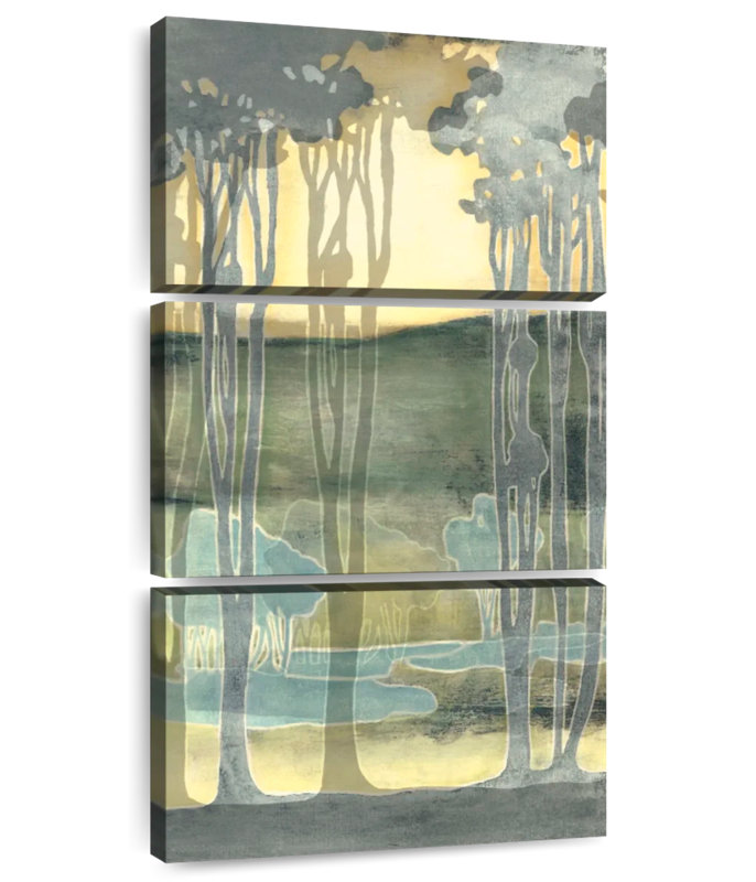 Petit nouveau paysage II, H 44 po x l 21 po