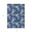 Tapis intérieur lavable à pois 8 pi x 10 pi bleu marine et ivoire
