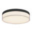 Quara 7-in Black dimmable LED Flush Mount-1728988441