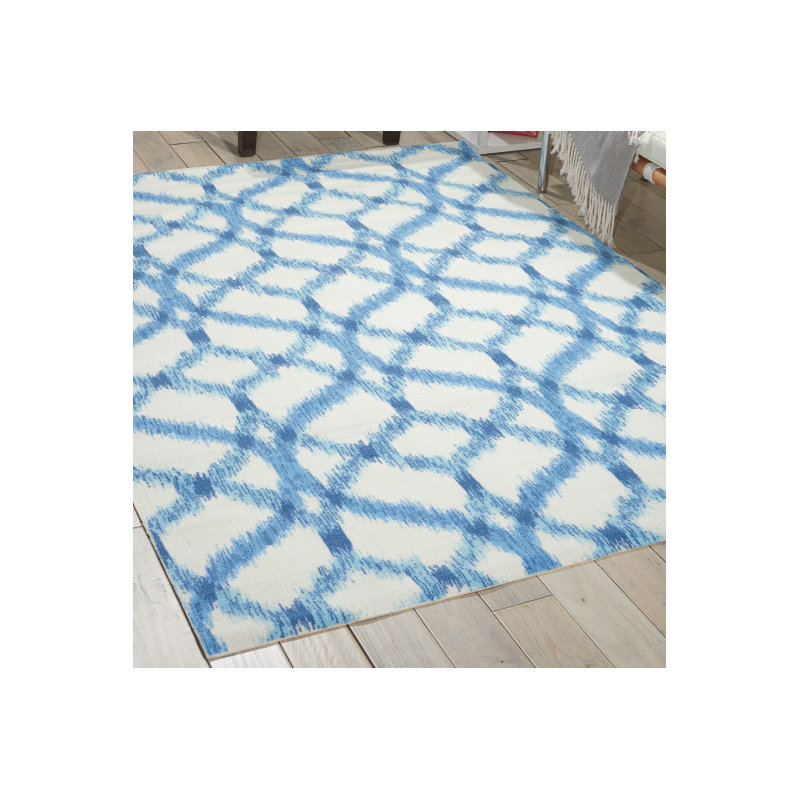 Geometric Indoor / Outdoor Area Rug, Rectangle 236 x 330cm