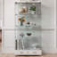 Vitrine moderne en verre avec lumières DEL-663844874