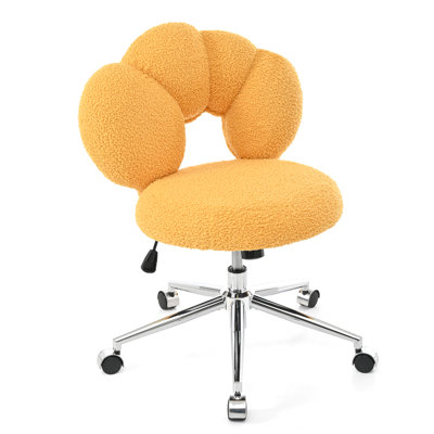 360° Swivel Height Adjustable Home Office Chair Of Fabric, Five For Smooth Movement, High - Density Sponge Cushion, Ergonomic , 220 Lbs Capacity Made Glide,