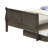 Elegant Gray Trundle Bed With Timeless Charm