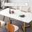 Light Luxury Rock Plate Rectangular Dining Table