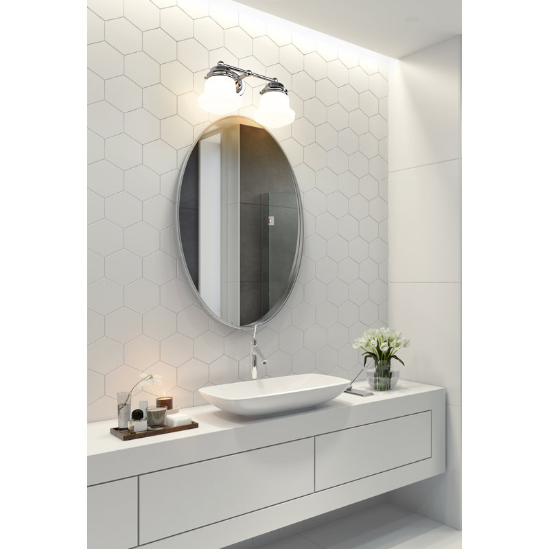 Éclairage pour meuble-lavabo à 2 lumières Wilsall, Chrome