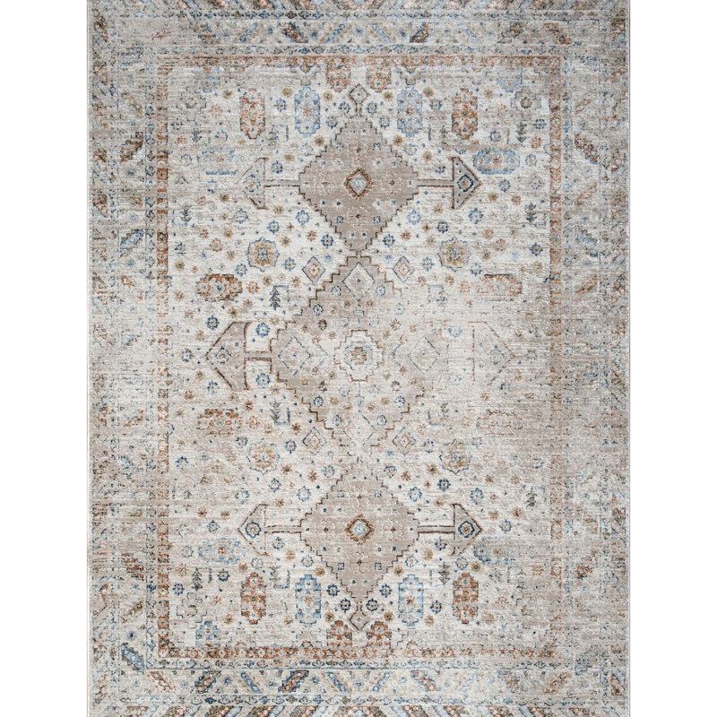 Area Rug, Beige, Runner 2'7" x 7'3"