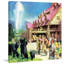 « yellowstone inn », reproduction d’art sur toile tendue-17706453
