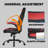 Inbox Zero Adjustable Reclining Ergonomic Faux Leather Swiveling PC & Racing Game Chair-76274270